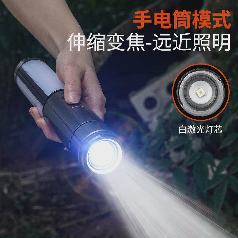 新款露营伸缩折叠led户外照明灯野外多功能露营灯营地帐篷灯