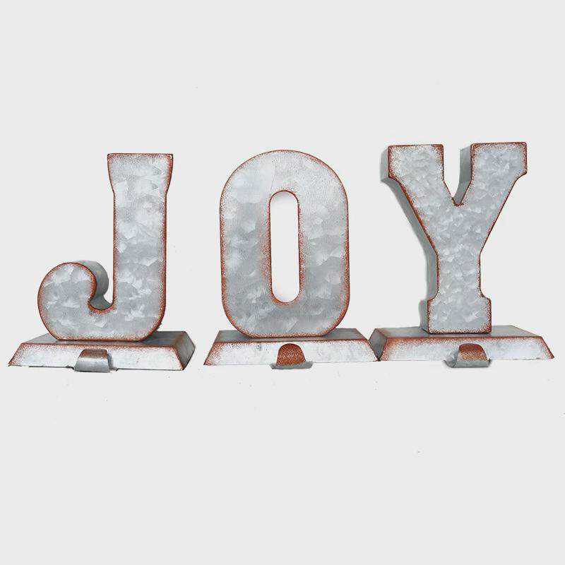 新款铁艺摆饰镀锌壁挂字母joy装饰品五金工艺原色