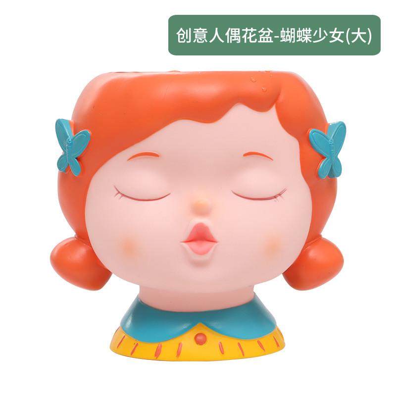 日式卡通人偶园艺花盆创意PVC搪胶多肉花盆微景观阳台装饰品摆件,鲜花速递/花卉仿真/绿植园艺,花盆,淘宝优惠券,粉丝福利购,淘宝优惠卷