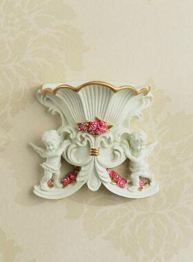 2EIE欧式天使壁挂墙挂花篮墙饰花盆客厅电视背景墙上装饰田园饰品