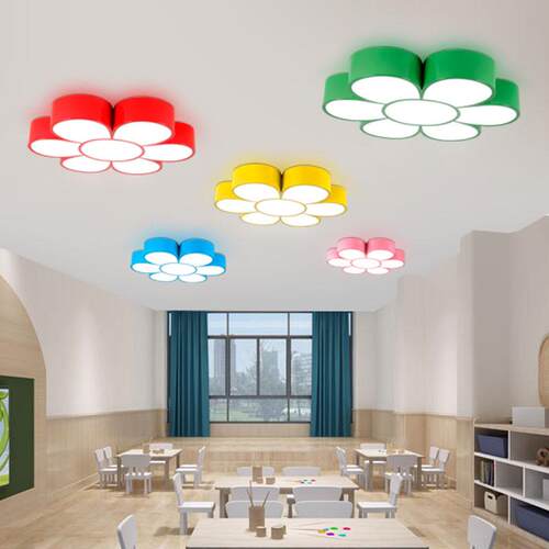 五叶花儿童房灯led吸顶灯创意男孩个性女孩灯具幼儿园教室卧室灯