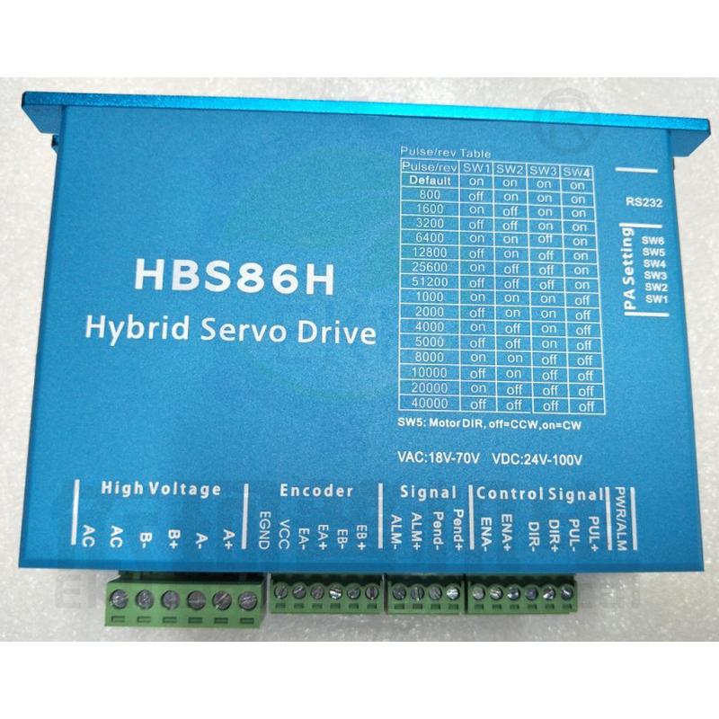 86步进电机闭环步进电机套装4.5n伺服闭环高速马达驱动器hbs86h
