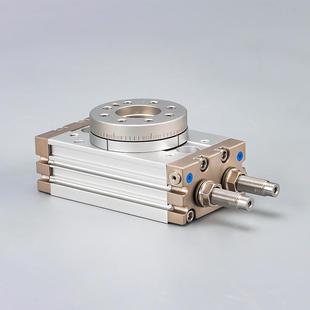 气缸客型hrq10a 回转气缸 20a 30a旋转摆台亚德90度180度齿杆式
