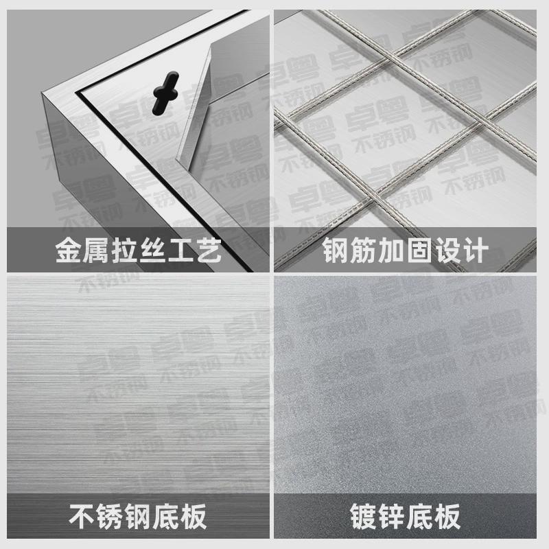 304井盖装饰不锈钢穿线铺砖井盖市政专用工程电缆沟隐形井盖板