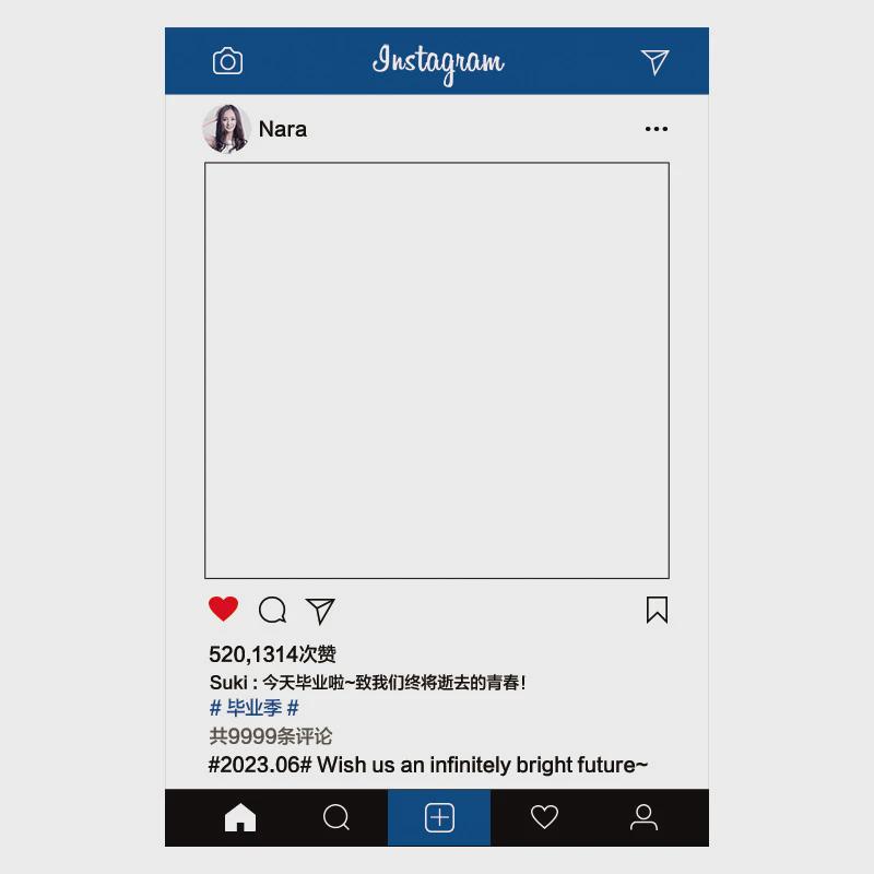 手持毕业相框创意镂空相框婚礼拍照合影拍摄道具异形手举牌kt板