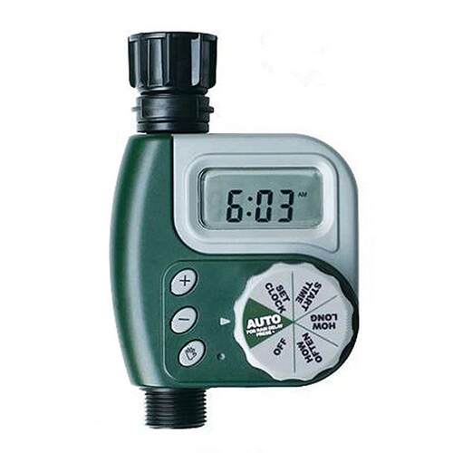 型旋钮英文自动浇水定时器花园洒水浇花灌溉控制器滴灌工具