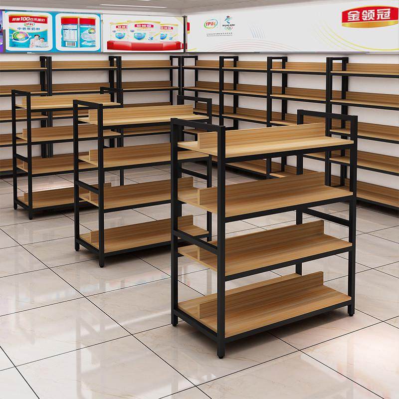 超市货架中岛架便利店产品展示架双面货柜钢木文具店展示架,商业/办公家具,超市货架,淘宝优惠券,粉丝福利购,淘宝优惠卷
