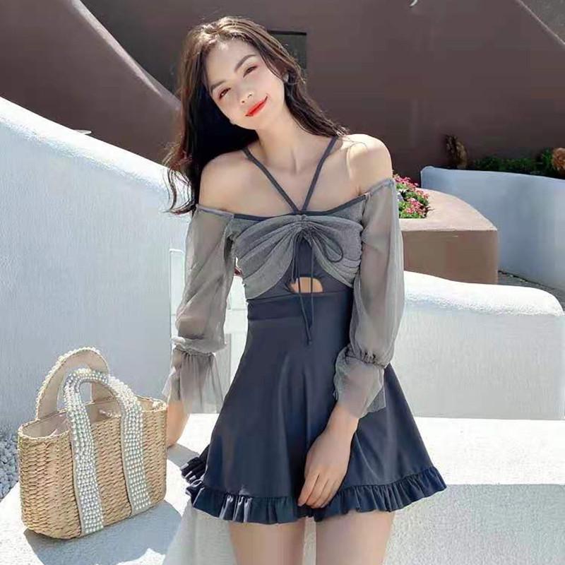 泳衣女款夏微胖女孩高级感小胸聚拢胖女孩大码胖mm遮肉显瘦遮肚子