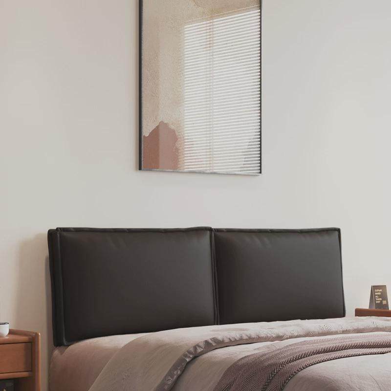 免洗猫抓皮床头软包靠背高级感无大豆腐块床头靠垫靠枕2024新款