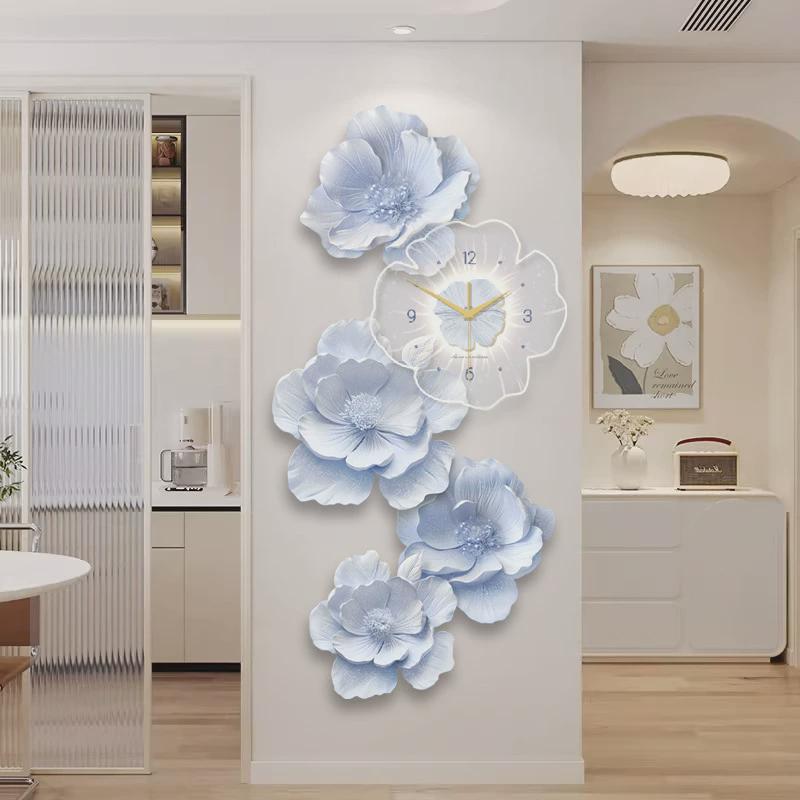 牡丹花电视背景墙墙挂画入户门正对装饰画高级感壁画走廊2023新款