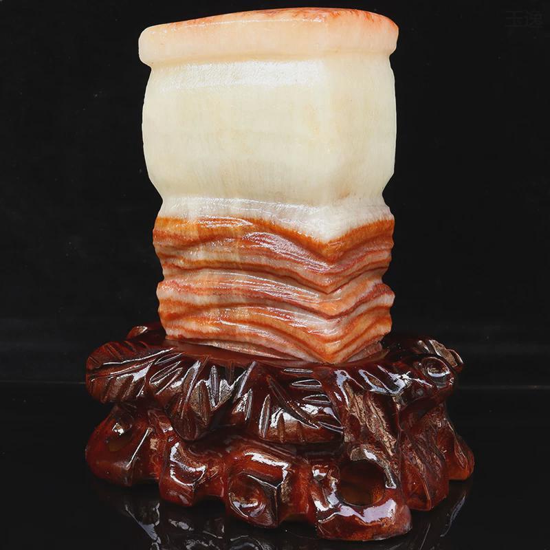 猪肉石天然广西肉石石柳州五花肉腊肉红烧肉摆件15*18*6cm2026g