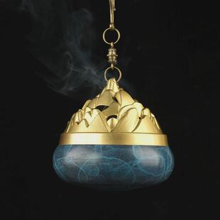 工厂货源黄铜博山炉香薰球檀香熏香球香套装香囊粉炉车挂香炉