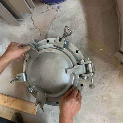 船用铝合金舷窗水密窗船用钢制甲板层船用船用门窗窗圆窗