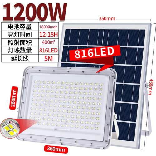 新款透镜太阳能灯户外led灯庭院灯家用照明室内超亮新农村防水路