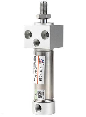 热销星辰气动不锈钢迷你气缸法兰型方头MARU16/20/25/32-50/75/10