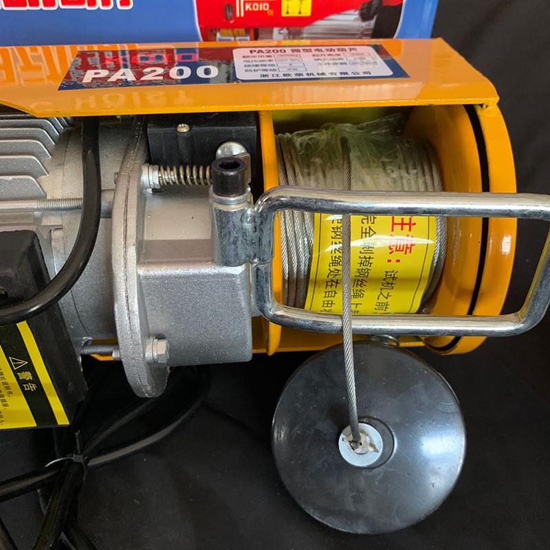 电葫芦pa100012米钢丝绳家用小吊机家用微型电动葫芦220v工厂直销