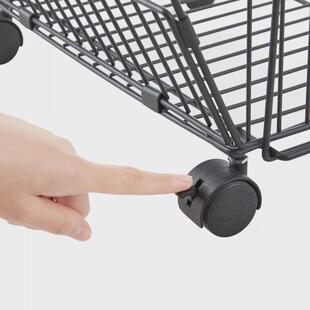 厨房蔬菜置物架多功能落地移动多层家用储物筐水果蔬菜折叠收纳篮