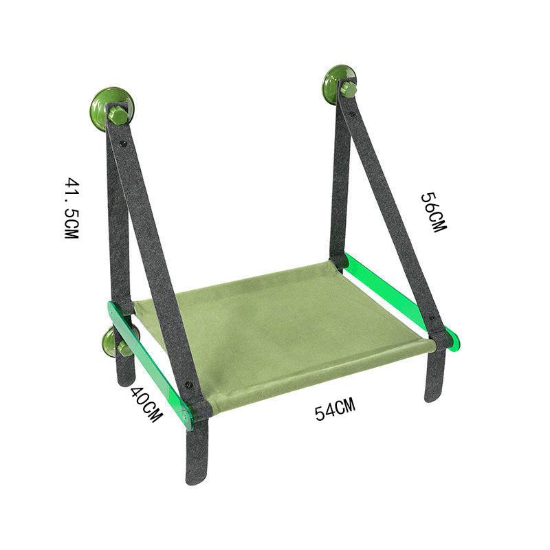 猫笼吊床宠物阳台玻璃挂挂式悬床秋千可折叠猫窝狗透气壁挂式