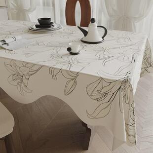 法式轻奢高级感餐桌布防滑防烫通用餐桌垫客厅茶几耐高温防水垫子