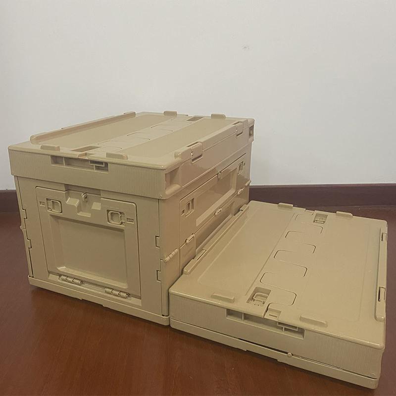 折叠收纳箱侧开门露营车载后备箱【品控家】收纳箱储物工业风户外图片