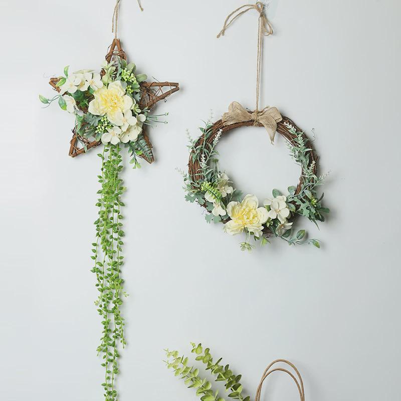 美容院墙上装饰品挂件遮丑电视背景的小可爱客厅艺术理发店室内