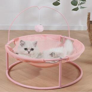 猫摇篮休闲椅深度睡眠透气可水洗可拆卸和躺椅的吊床铁猫床