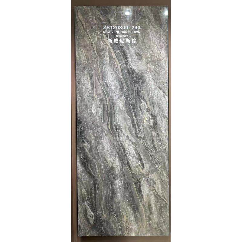 广东佛山岩板1200×3000金玉满堂客厅电视背景墙复式酒店前台别墅