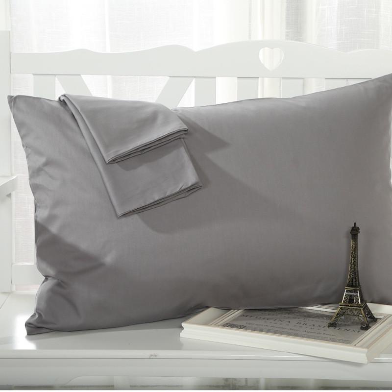 枕套2个 pillow case 2pcs bed set mono color plain 48X74cm