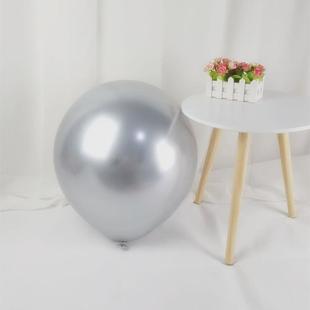 帅安36寸金属乳胶加厚加大气球生日派对气球布置金属铬色结婚装饰