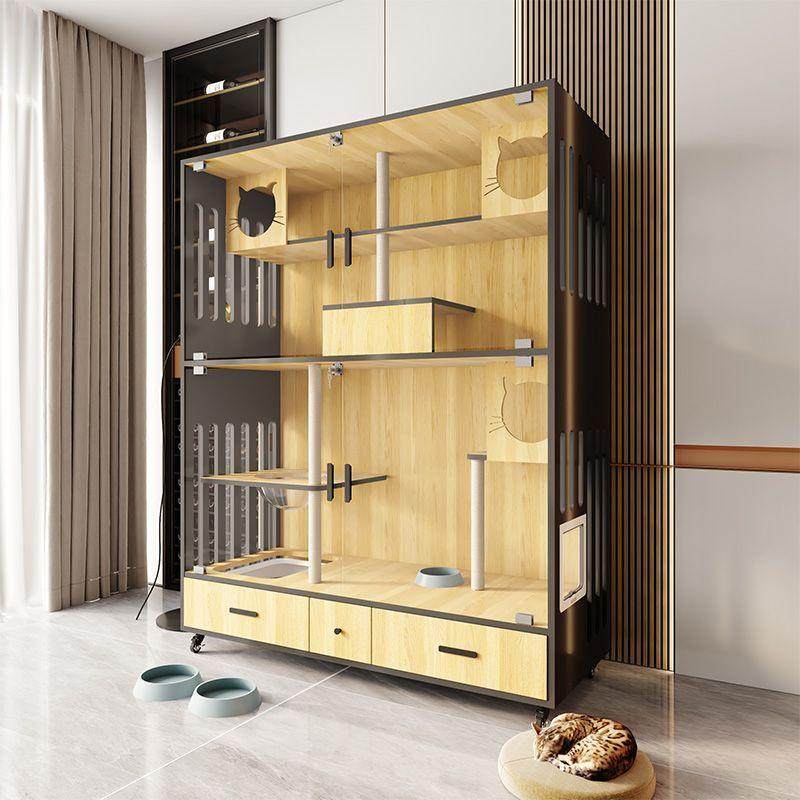 热销2024新款高端猫别墅抽屉款超大猫笼子宠物猫猫窝猫屋猫舍木质,宠物/宠物食品及用品,猫笼子/猫别墅,淘宝优惠券,粉丝福利购,淘宝优惠卷