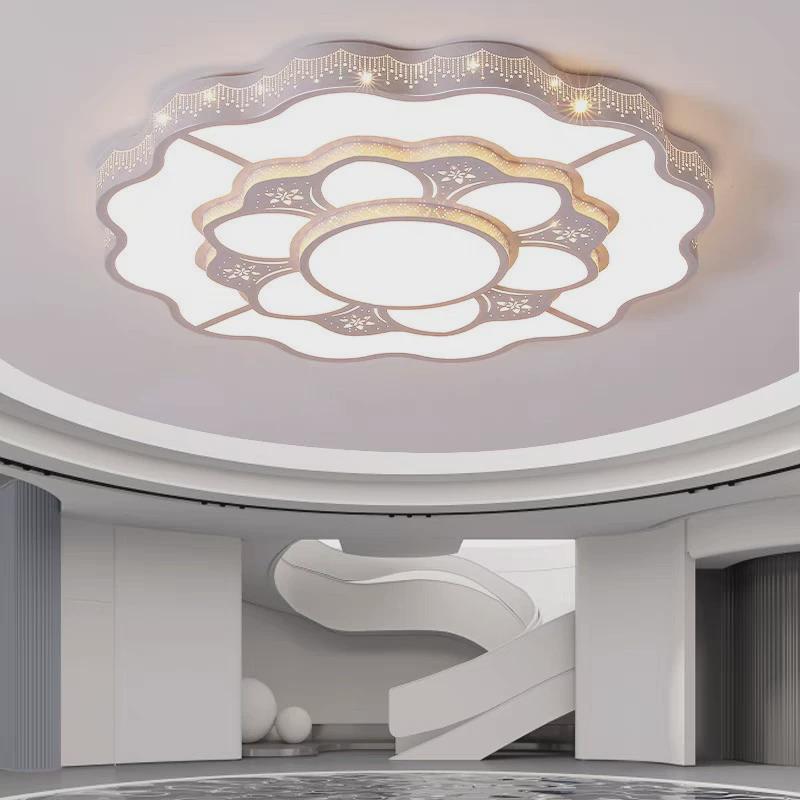 客厅灯大圆灯大灯120150cm酒店大堂吸顶灯超亮直径大尺寸不吊顶