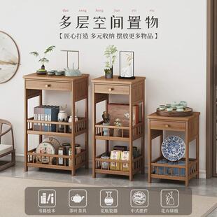 茶水架餐边柜茶柜置物架家用茶台桌边柜茶叶茶具收纳储物柜子茶几
