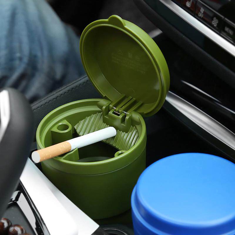 车载大容量烟灰缸汽车内用品多功能耐高温阻燃通用带盖家用烟灰缸
