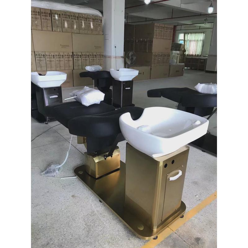 简约理发店全自动电动旋转洗头床美容美发日式高端只能按摩冲水床