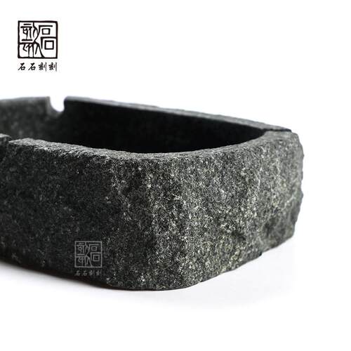 石石刻刻包邮青石烟灰缸个性家用客厅家居摆件饰品礼品定制创意
