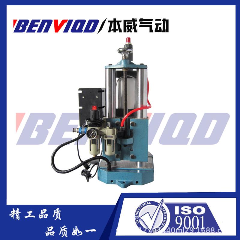 气动定时计数冲压机100缸径行程50-100小工件加工压扣机400公斤力