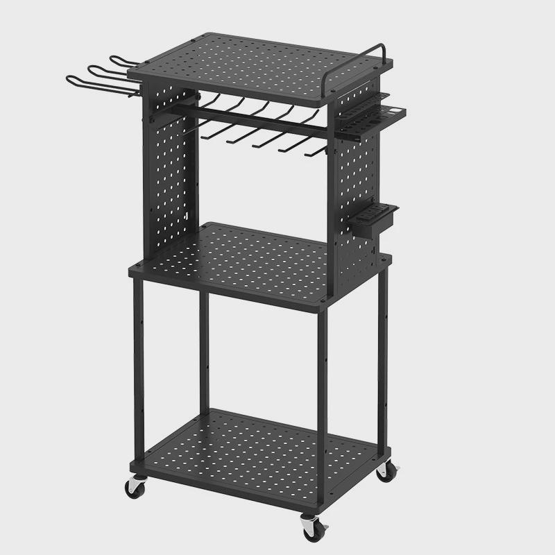 跨境落地工具收纳多功能多层可移动充电钻螺丝刀收纳架推车置物架
