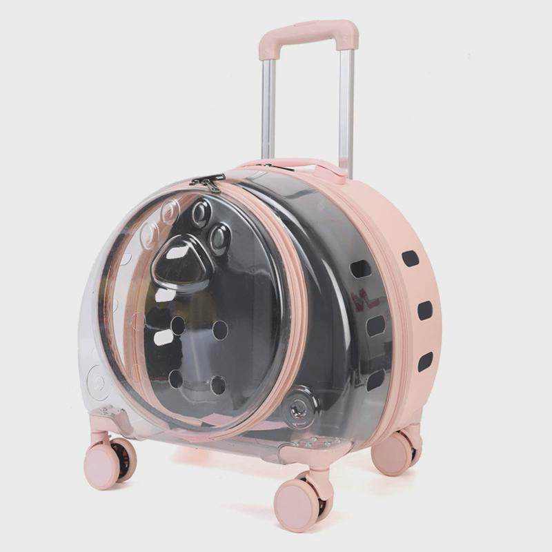 全透明宠物拉杆箱跨境新款万向轮透气宠物包大容量太空舱宠物猫包,宠物/宠物食品及用品,背包/箱包,淘宝优惠券,粉丝福利购,淘宝优惠卷