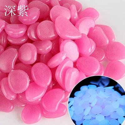 长效余辉夜光石花园水族造景超亮荧光石头彩色特亮快速吸光石工厂