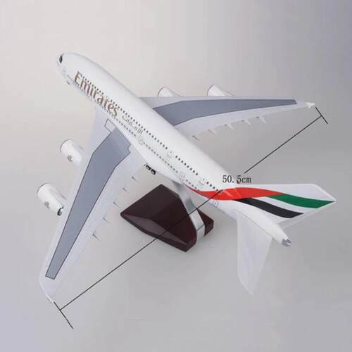热销超大客机1:16046cma380emirates阿联酋带灯仿真飞机模型航空