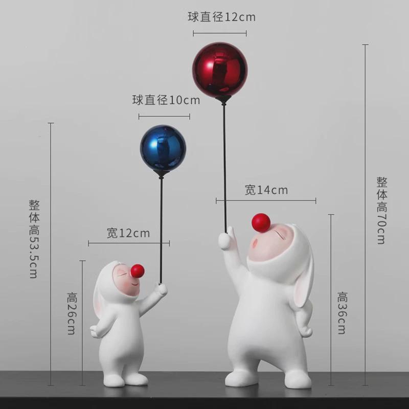 ins风摆件入户玄关客厅电视柜沙发两边旁创意家居装饰树脂落地