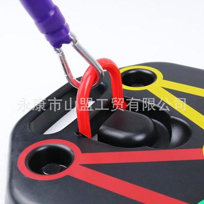 8角不可折叠俯卧撑板支架胸肌训练锻炼俄挺多功能拉绳折叠训练板