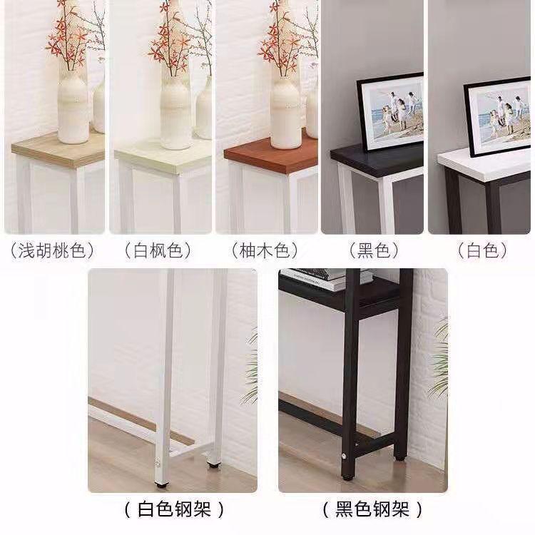 x6ro批发客厅沙发后置物架靠墙落地实木床头收纳书架子柜玄关架长