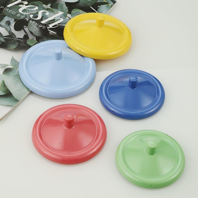 仿瓷塑料杯盖彩色盖 宿舍办公茶杯防尘盖 简约喝水杯马克杯杯盖子