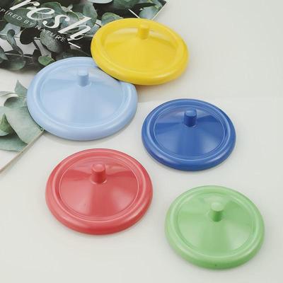 仿瓷塑料杯盖彩色盖 宿舍办公茶杯防尘盖 简约喝水杯马克杯杯盖子