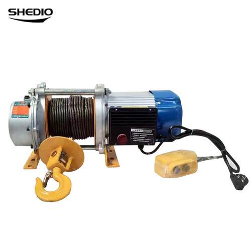 380V220V多功能提升机建筑卷扬机500公斤起重机吊机1吨带跑车
