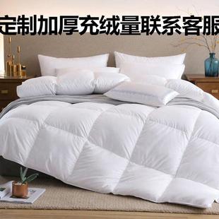 星级酒店95%白色春秋被民宿全棉白鹅绒羽绒被加厚白鸭绒冬被被芯