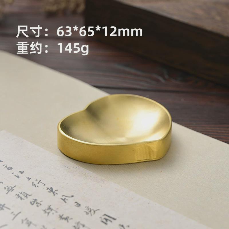 黄铜墨盒笔火锅砚台添砚书法文房四宝多功能防漏墨文创礼品定做