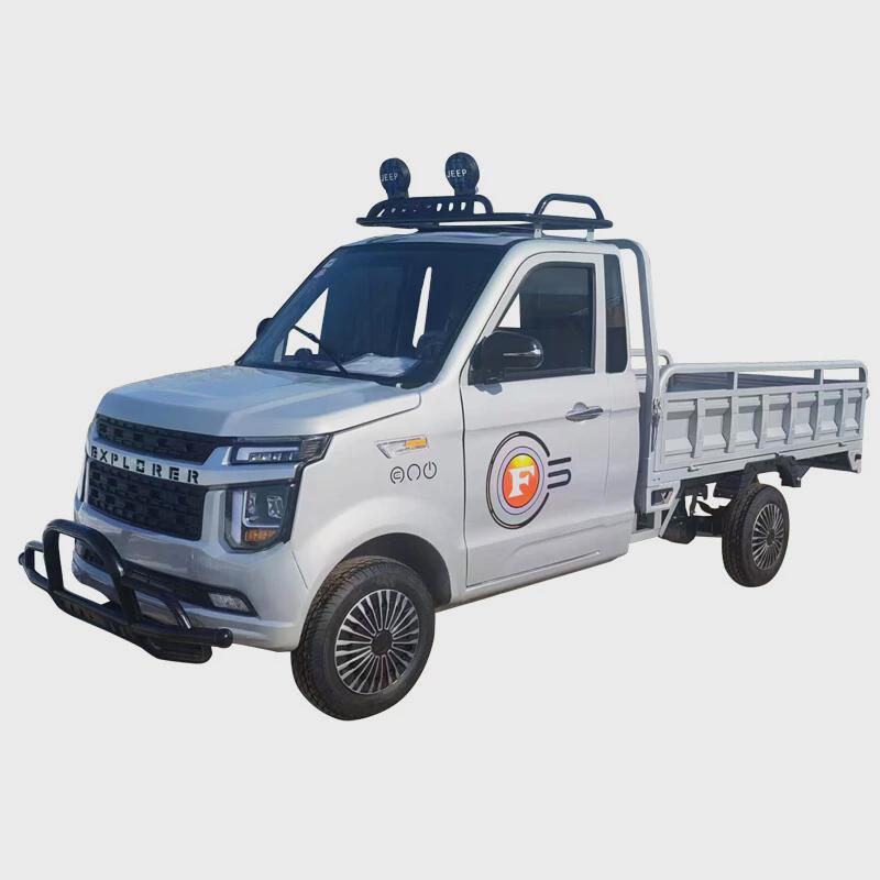 电动四轮货车单排皮卡拉货载重王农用山区大功率家用成人代步电油