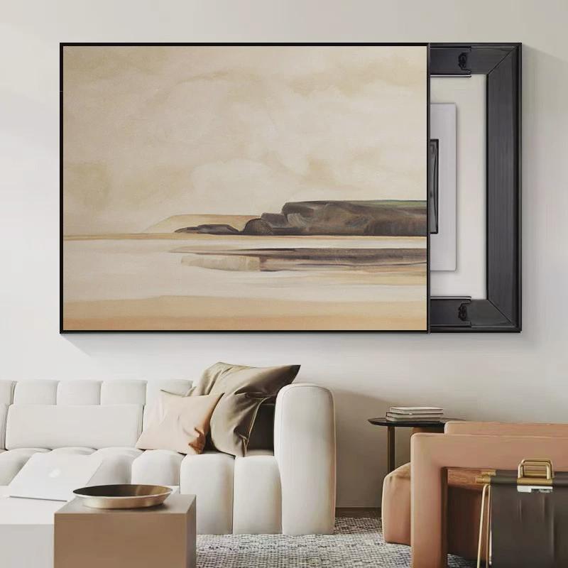 弱电箱多媒体电表盒配电箱电闸箱空开箱简约电箱遮挡电表箱装饰画